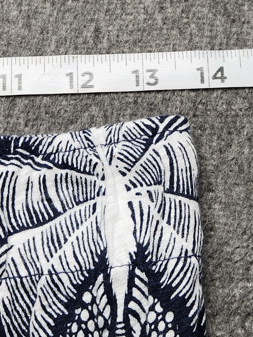 C&C California Wide Leg Pants Palm Print Linen Blend Boho Beach S - Picture 8 of 8